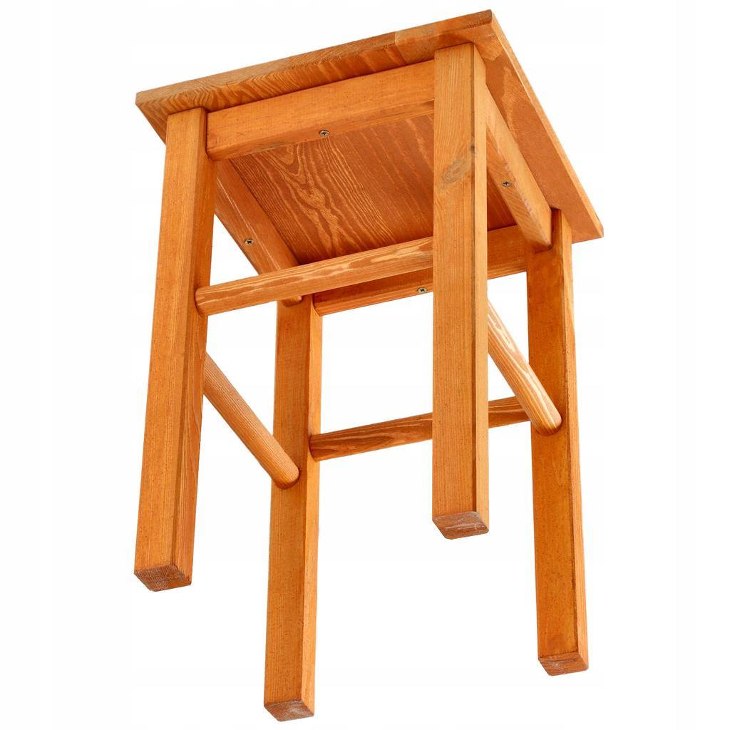 KADAX Wooden Kitchen Stool Chair 43.5cm Solid Alder