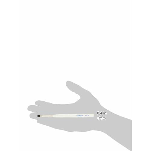 GodHand Kamifude Ubuge Flat Round Brush M with Cap for Model Painting (GH-BRSUP-HMM)