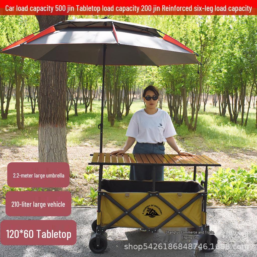 Large Folding Outdoor Trolley for Night Market & Street Stall Catering