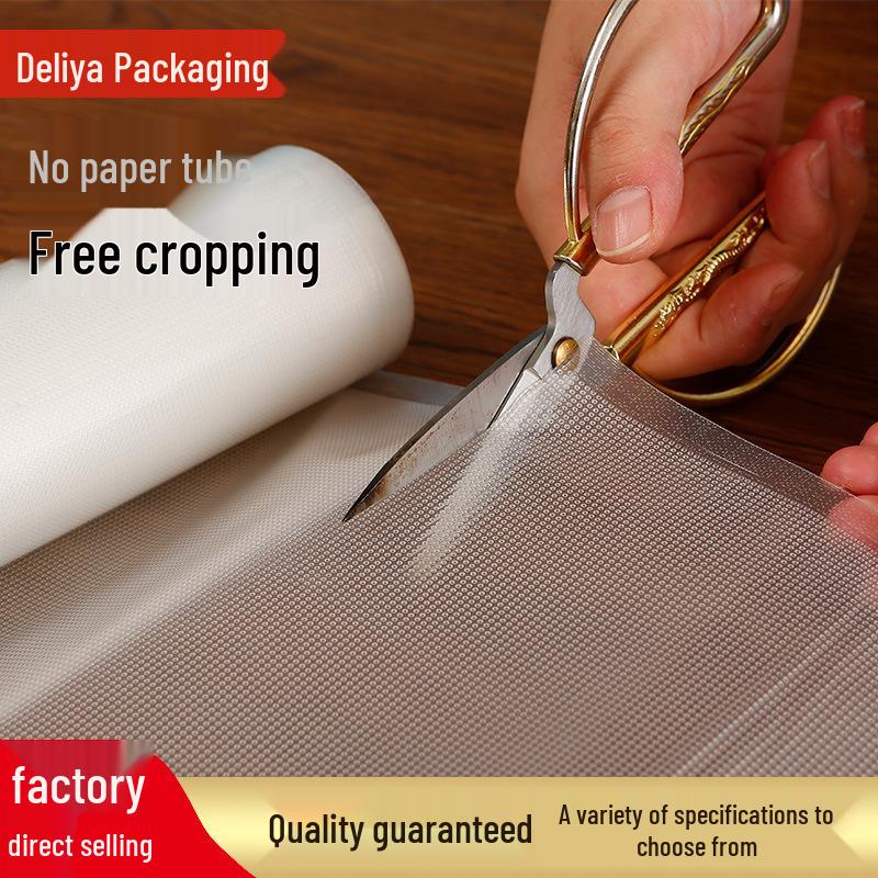 

Transparent Vacuum Embossed Mesh Bag Roll for Food Storage 12cm Width * 5m Length