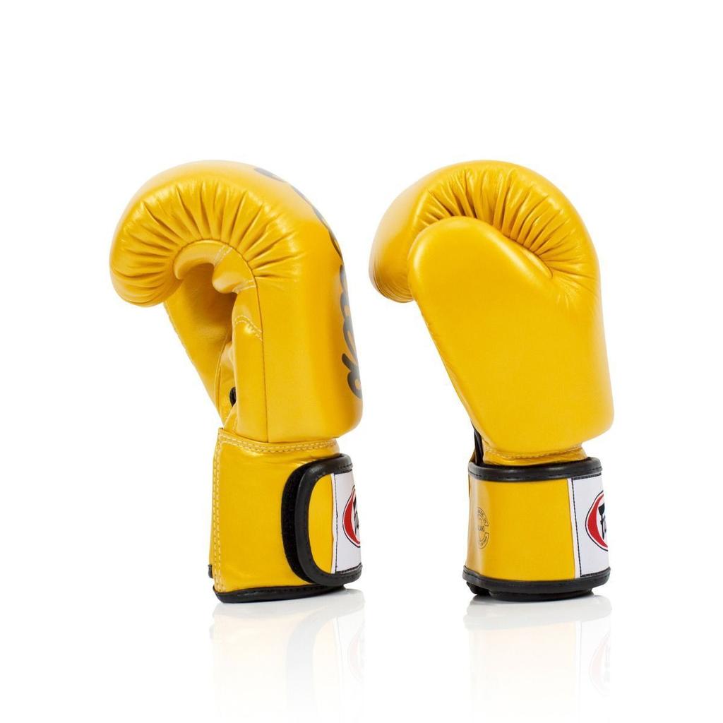 Rękawice Bokserskie Fairtex ze Skóry Naturalnej BGV19 Złote 12oz