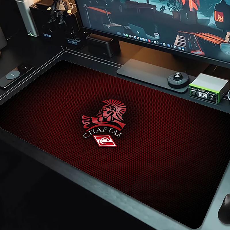 Spartak Moscow Football Club Mouse Pad Large Gaming Table Cushion Nonslip Laptop Tablet Big Mousepad Xxl Mat Mini Pc Playmat With Lock Edge