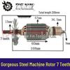 355 Çelik Motor için 7 Dişli Zarif 350 Çelik Rotor - Model 02391
