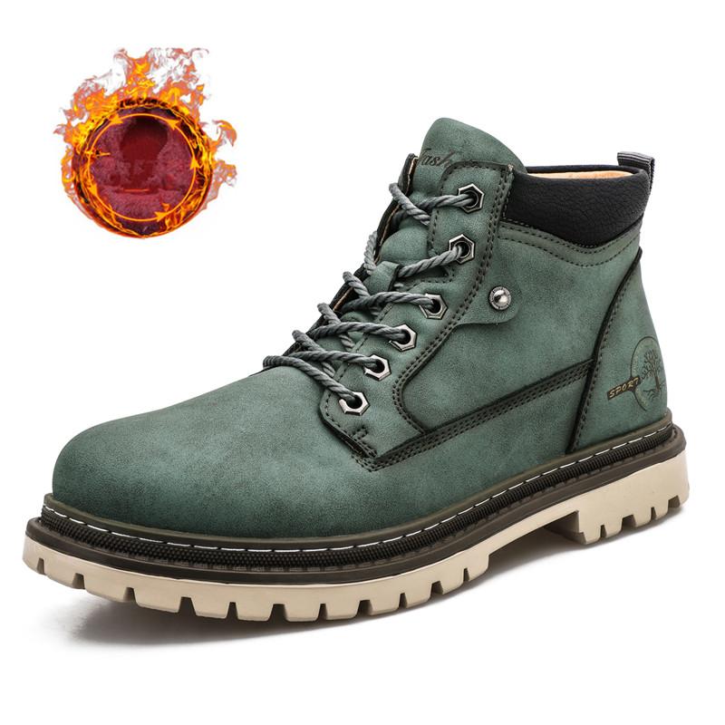 Brand Men Super Warm Snow Boots Winter Men's Ankle Boots Waterproof Short Boots Outdoor Sneakers Autumn Men's Motorcycle Boots