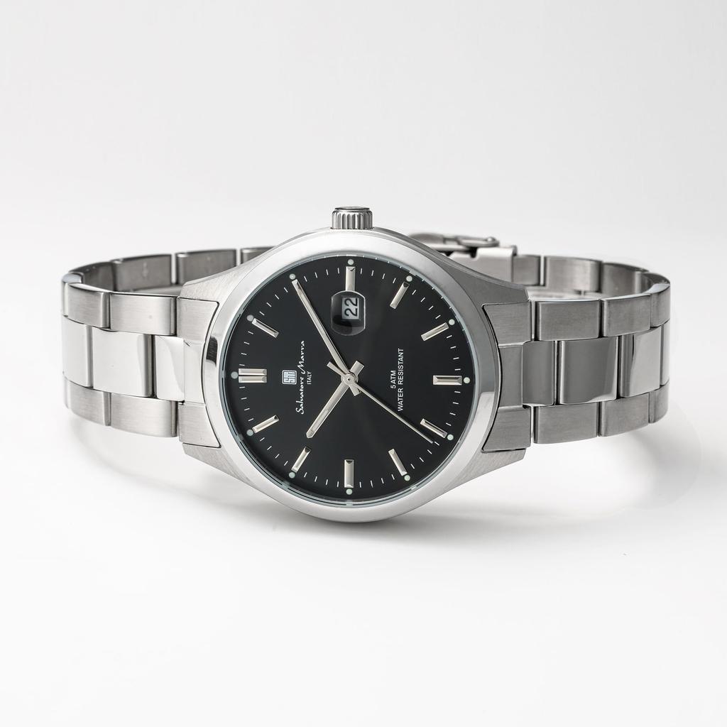 Salvatore Marra Analog Business with SSBK Men's Watch, Simple, Popular, Style, Waterproof, Cloth, [Used]