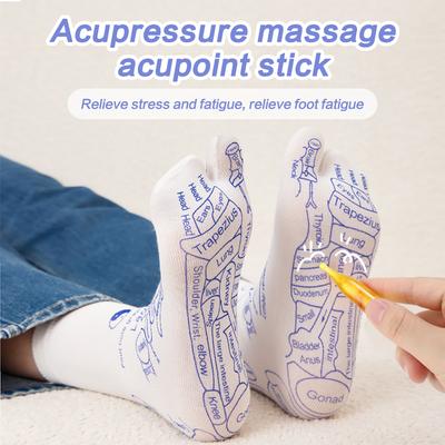 Massage Relieve Tired Feet Socks Acupressure Foot Massager Reflexology Socks Foot Acupoint Massage Tool Physiotherapy Foot Care