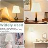 2Pcs Table Lamp Shade Linen Fabric Lampshade With Spider Fitter Detachable Barrel Shape Lamp Shade for Home Living Room Bedroom