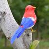 Perched Woodland Birds Artificial Feathered Bird Crafts Colorful