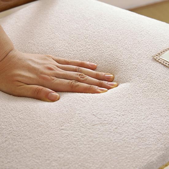 Cuscino Spesso Lavabile per Seduta in Memory Foam, Cuscino per Sedia, Cuscino da Pranzo con Lacci, Fondo Antiscivolo, Copertura per Arredamento Casa, Morbido e Caldo per Ufficio Autunno Inverno Legno