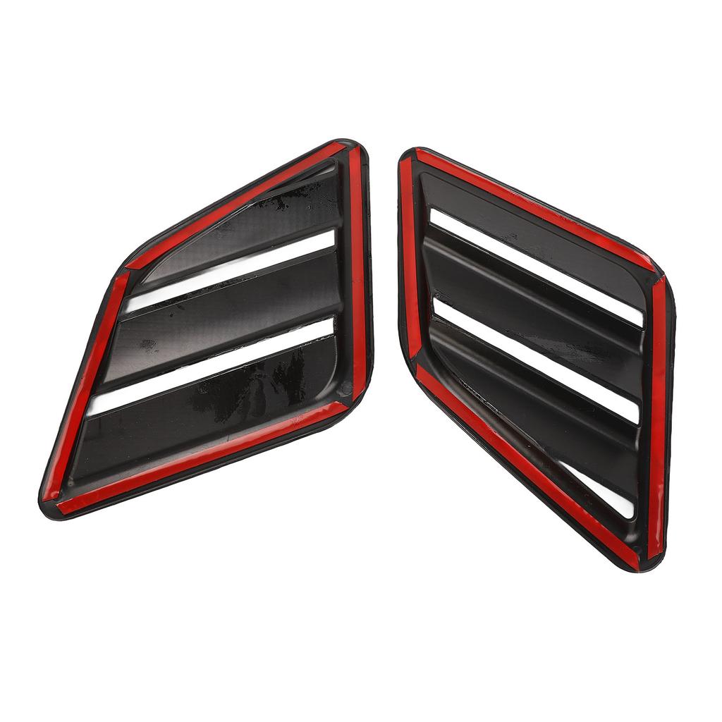 2 Pcs Engine Hood   Vent Cover ABS Front Upper Bonnet Hood   Outlet Grille Replacement for