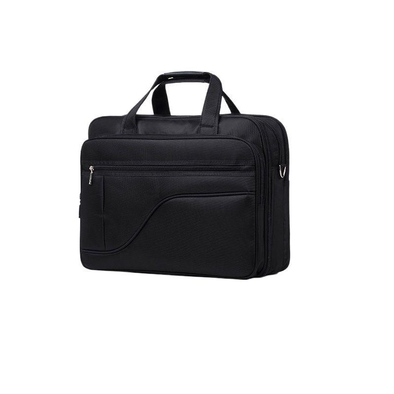 Men's Oxford Cloth Laptop Briefcase: Large Capacity Shoulder & Crossbody Business Bag
