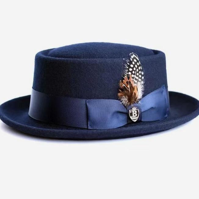 Pentru producătorii de pălării din lână, pălării decorative porc piețe cu panglică, pălării din pâslă din lână pură