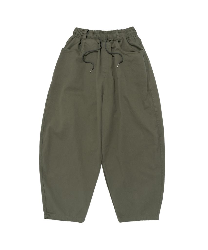 CARGOBROS Washed Cotton Curved Pants (Khaki)