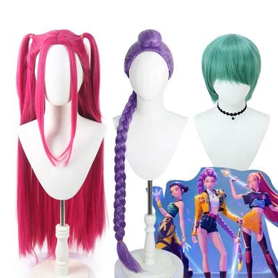Parrucca Cosplay Demon Slayer K-Pop per Adulti - Stili Beibi, Mira, Zoe, Rumi per Bambini