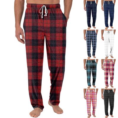Erkek Örme Moda Baskılı Cepli Günlük Pantolon Pijama Pantolonu