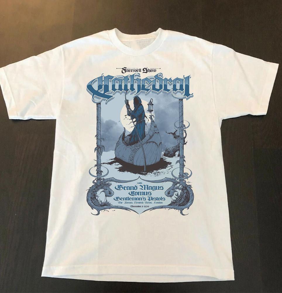 Tour Cathedral band Music White Tee Unisex T-Shirt All Size S To 5XL MK286 Unisex T-Shirt S