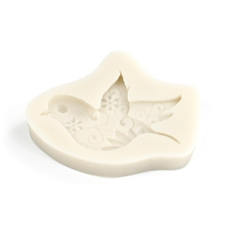 Fondant Cake Decorating Molds Silicone Molds Bird Pattern Chocolate Molds Holiday Dessert Cake Baking Tool Nonstick