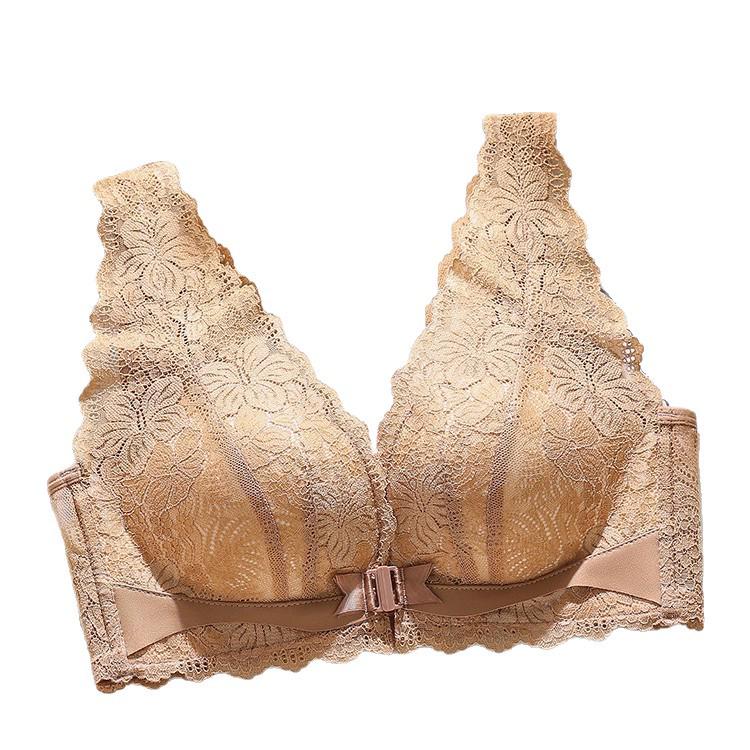 Women’s Front-Closure Bra: Lift, Side Support, Anti-Sagging, Slimming, Beautiful Back, Vest-Style – Ideal for Small and Large Busts.