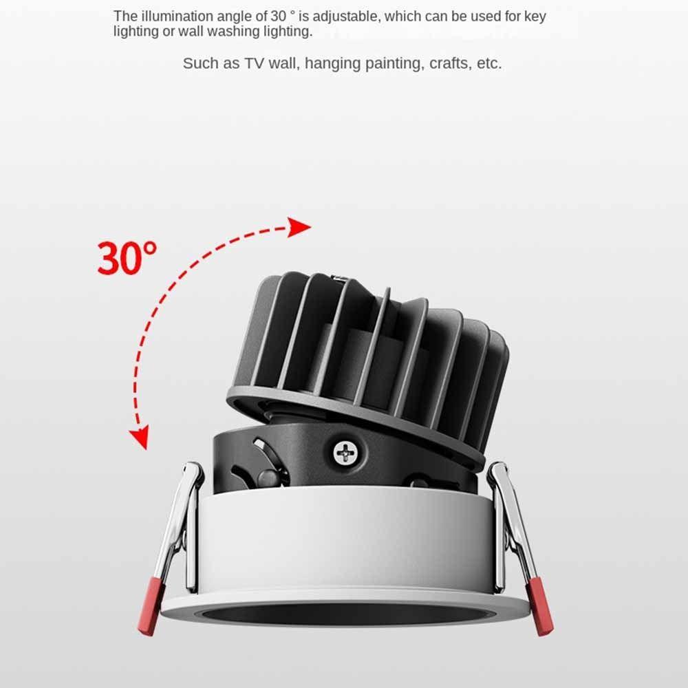 Recessed Down Lights Round Ceiling Lamp Durable LED Downlight  Living Room Lighting