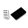 6 String Hard Tail Fixed Guitar Bridge with Screws & Wrench Top Load Tailpiece for Precisions Electric Instrument