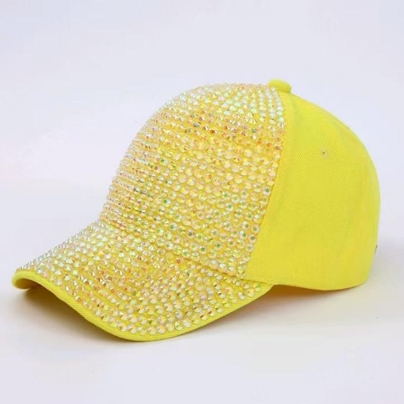 

Ретро женская бейсболка со стразами: Стильная дорожная шляпа от солнца Adjustable