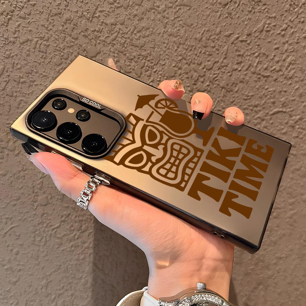 Tiki Time Phone Case For Samsung Galaxy S25 Edge S24 S23 S22 S21 S20 Ultra Funda Silicone Silver Cover