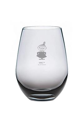 Kleiner My Transparenter Becher Ein perfektes Geschenk für jemanden Personalisierter Wein Snufkin Blaues Mond Design MOOMIN "Dämmerung" - besonders! Glas, Becher, /
