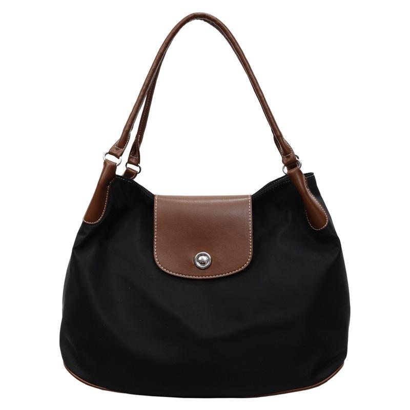 

Оптовая сумка под мышкой 2025 новый тренд сумка-пельмень для выхода в свет поездок на работу контрастная по цвету большая вместимость сумка-тоут женская сумка коричневый