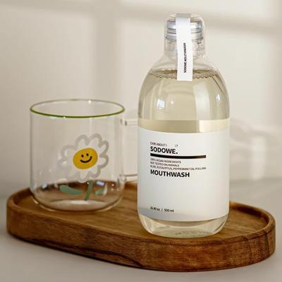 SODOWE Vegan Oil Pulling Mouthwash 500ml (Gargle, Oral Cleanser)