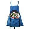 A84E-Waterproof Chest Pocket And Quick Release Harvest Pouch Versatile Gardening Apron Blue
