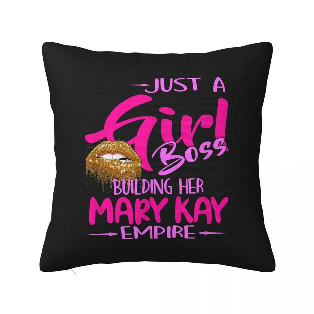 Just A Girl Boss Building Her Mary Kay Empire Gift Square Pillowcase Cushion Cover Pillow Case Throw Pillow Cover for Home Sofa