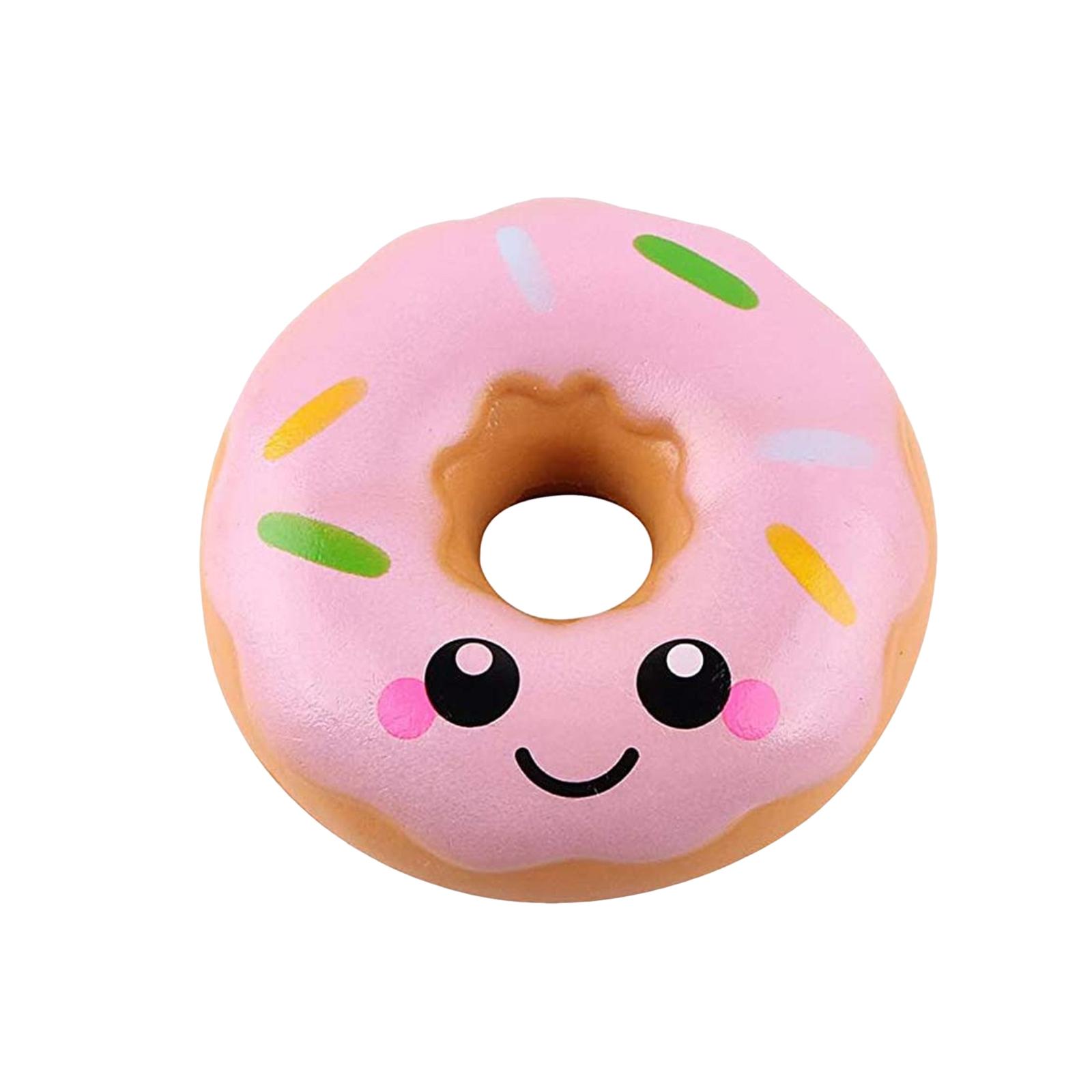 

Cute Face Donuts, Stress-Relieving Slow- Squeezeable Toy, Suitable For Children s Gifts. One Size розовый