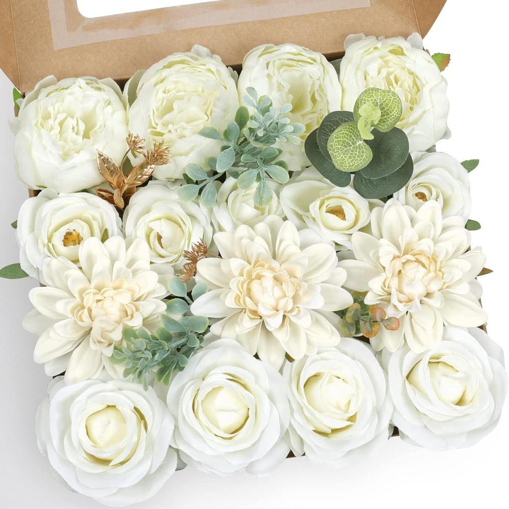 Simulation Flower Box Diy With Flower Pole Rose Box Hand Bouquet Wedding Christmas Home Decoration