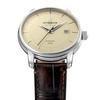 ZEPPELIN Mens Watch LZ120 Bodensee 8160-5 Automatic 5 ATM Water Resistant Mineral Glass Beige Dial Stainless Steel