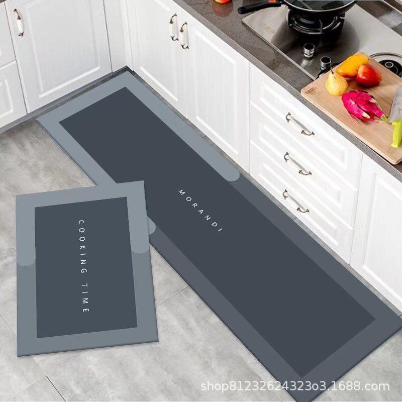 Washable Non-Slip Absorbent Floor Mats for Kitchen, Bathroom, and Bedroom