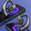 Wireless Bluetooth Headset, Long Battery Life Hanging Ears, Start Noise Reduction Digital Display Sports Sleep Music Earrings
