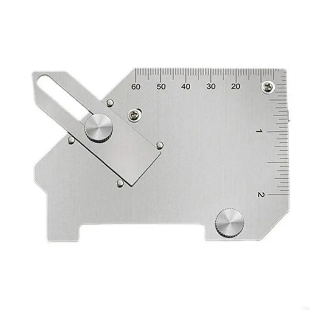 Inch/mm Cam Type Weld Inspection Ruler Welding Measuring Tool For Accurate Weld Measurements