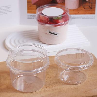 50 Stück 150/250ml Einweg-Salatschalen Runde Form Auslaufsicher Dessertbecher mit Deckel mit Deckel Verdickte Einweg-Verpackungsbox