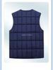 Men's Winter Fleece-Lined Vest: Thick, Multi-Pocket, Cold Protection Gilet for Middle-Aged and Elderly.