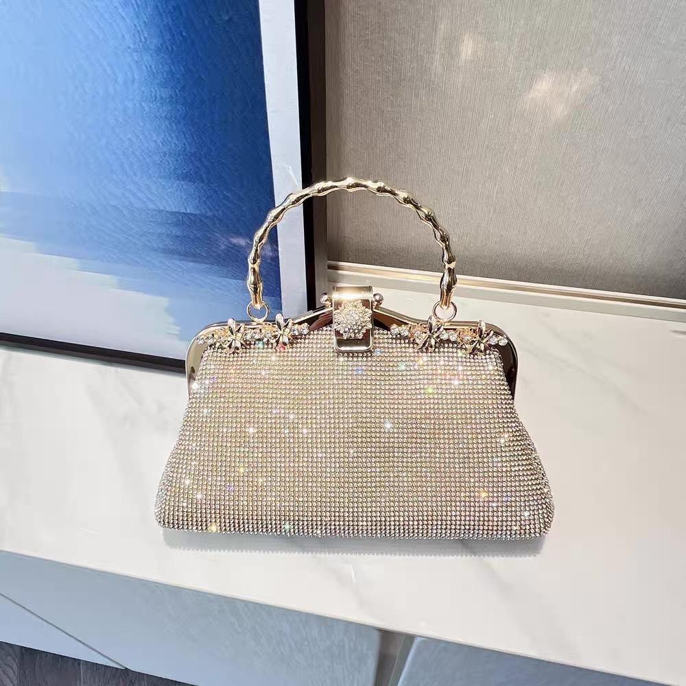Rhinestone dinner clutch bag women 2025 new mother handbag banquet cheongsam bag
