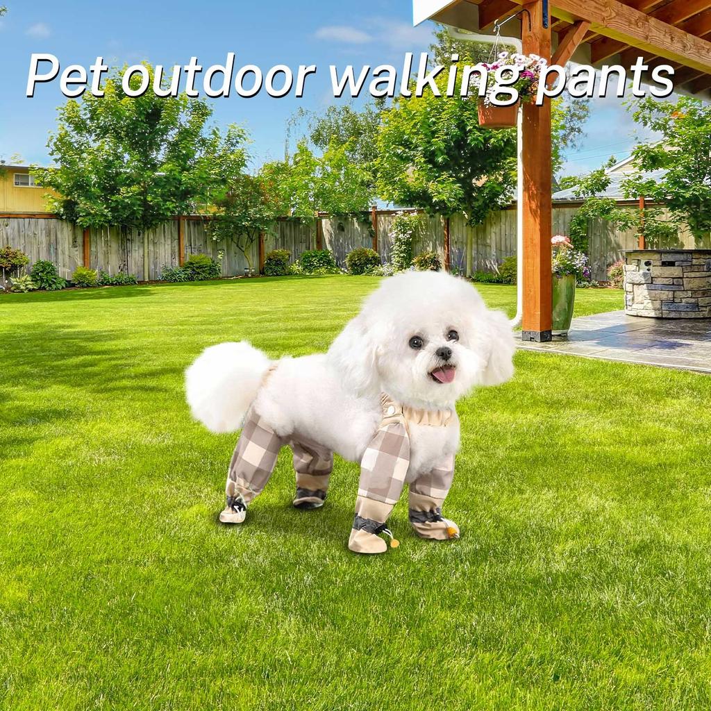 Spring And Summer Dog Outings With Proof Pants, Feet Wrapped, Small Bear Waterproof And Dirt Proof, Small Dog Walking, Pet Dog Clothes