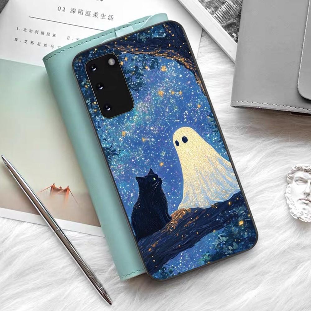 Little Ghost Phone Case For Samsung S 9 10 20 21 22 23 30 23 24 Plus Lite Ultra FE S10lite Fundas