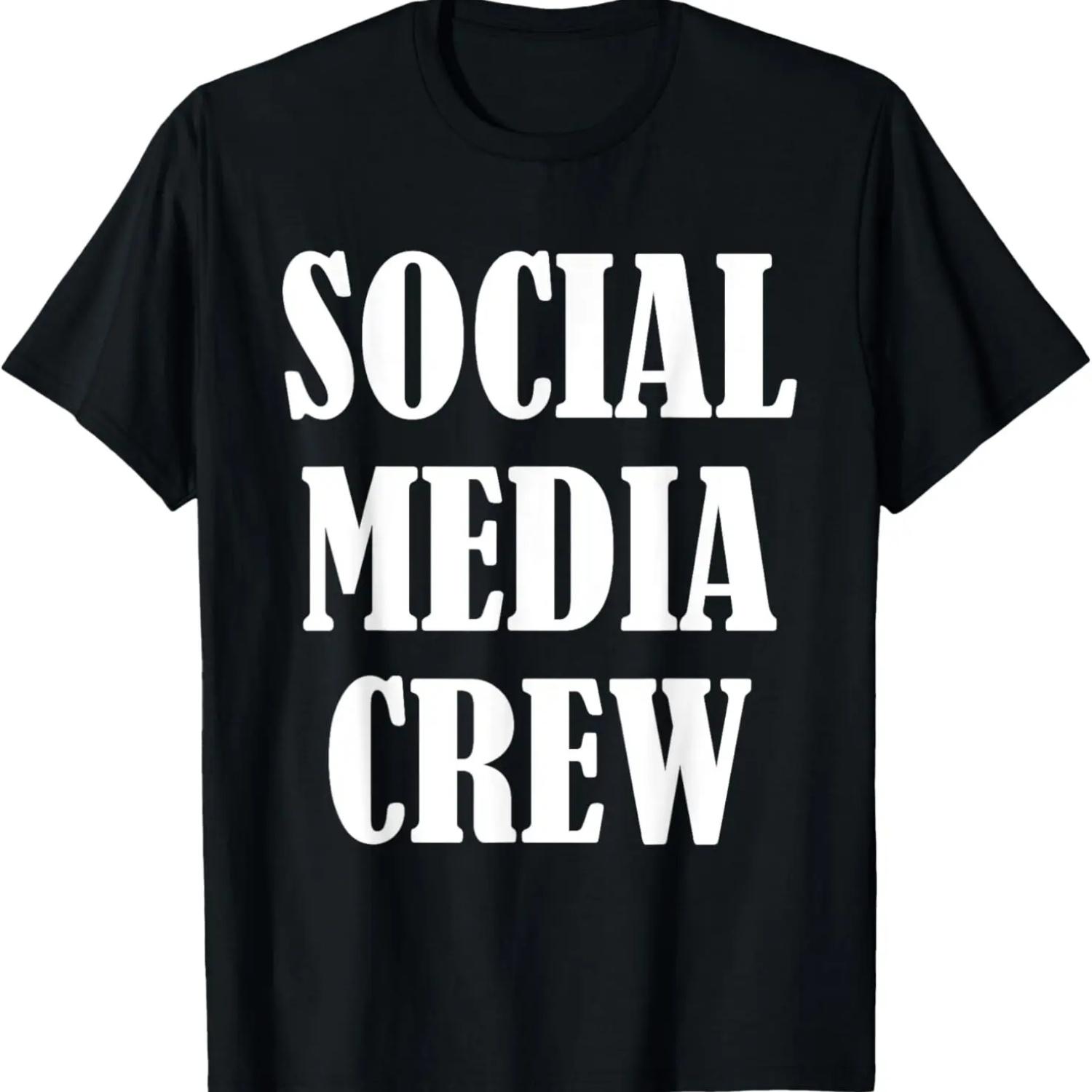 Униформа персонала социальных сетей - Футболка команды социальных сетей S чёрный