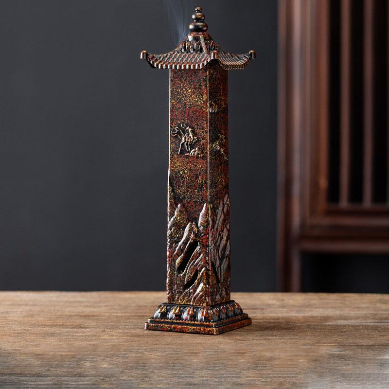 

Creative Antique Vertical Incense Burner Auspicious Deer Incense Holder Home Sandalwood Burner Tea Ceremony Ornaments