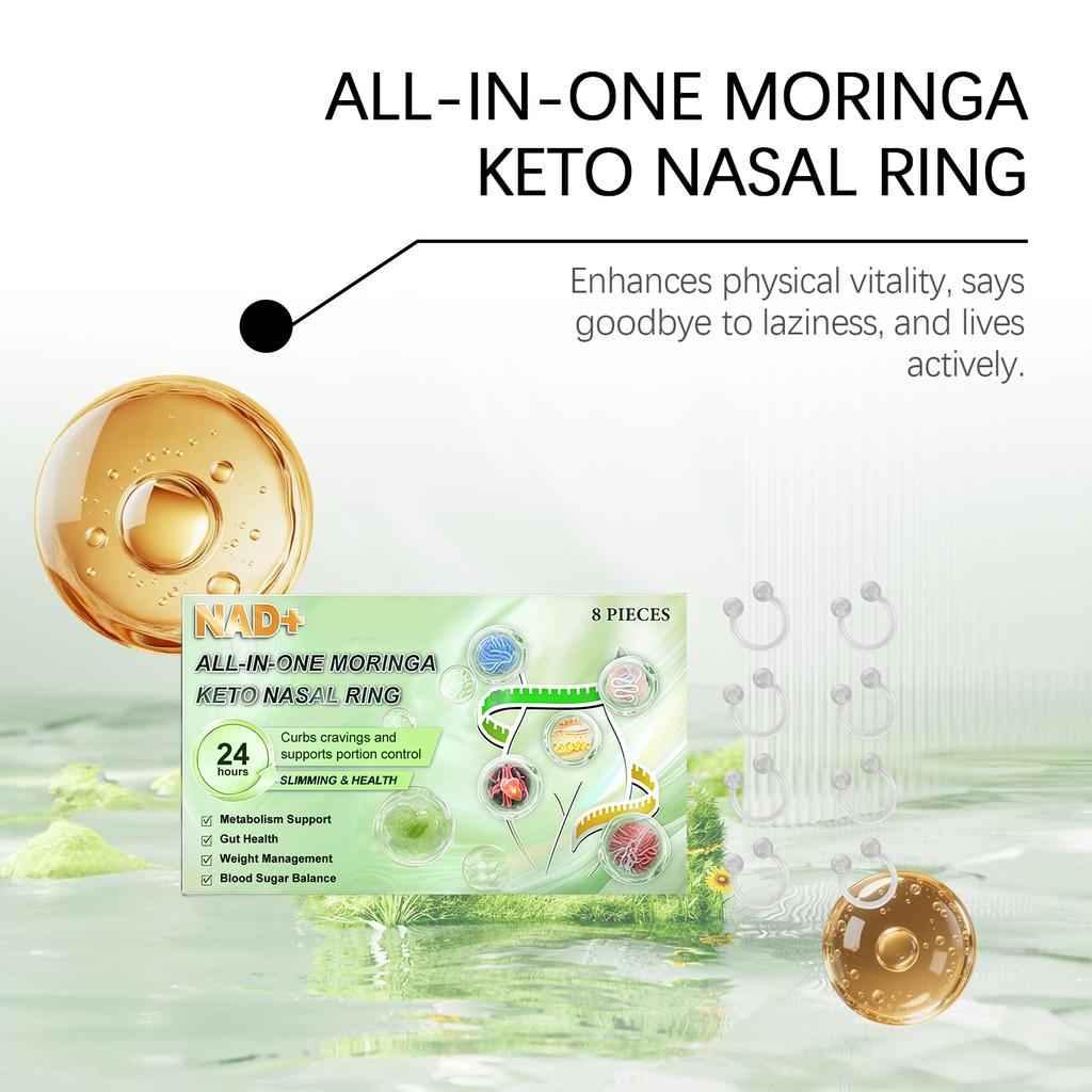 Body Care Nose Ring With Herbal Ingredients For Gentle Care, Showcasing A Light And Graceful Figure. Body Care Nose Ring
