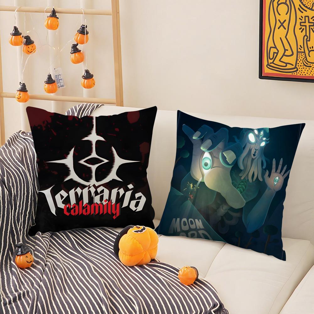 2D Sandbox Adventure Game Terraria-T Pillow Case Pattern Printed Pillowcase for Living Room Sofa Cushion Cover & Bedroom Decor