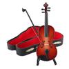Multi-dimension Mini Violin With Support Mahogany Miniature Violin Violin Model  Collection