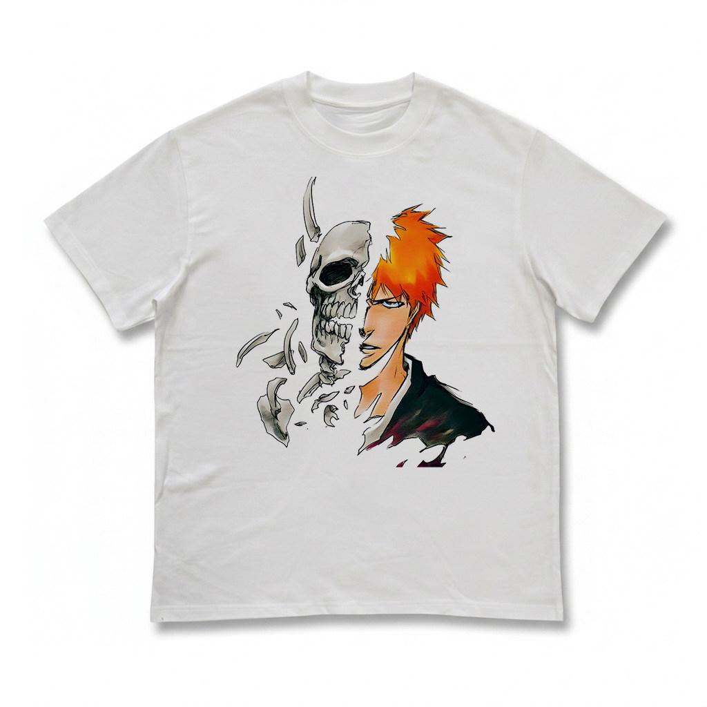Best Anime Bleach Ichigo Kurosaki Graphic Cotton Tshirt Unisex Short Sleeve Fashion Brand Tee Luxury Casual Vintage Tees
