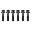 RISK 6Pcs M5x18mm Bicycle Stem Fixing Screws Bike Brake Lever Fixing Bolts Black Hollow Bicycle Stem Parts for Mountain
