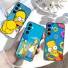 The D-Simpsons Cartoon Phone Case For Samsung Galaxy A73,A21s,A22,A31,A52,A53,A71,A41Soft Black Shell